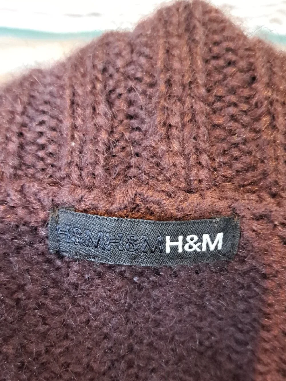 H&M Plum Shawl-Collar Single-Button Knit Cardigan - Picture 5 of 5